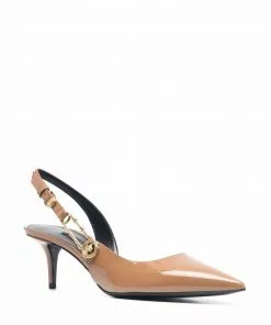 Versace Safety Pin slingback pumps