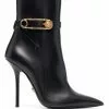Versace Safety Pin high-heel boots