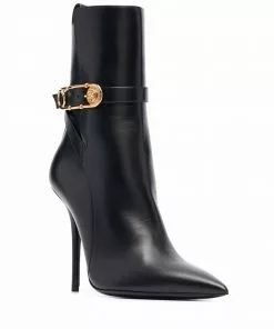 Versace Safety Pin high-heel boots