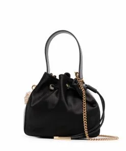 Versace mini satin bucket bag
