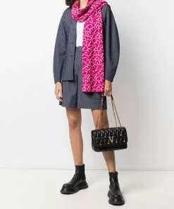 Versace Virtus studded quilted shoulder bag