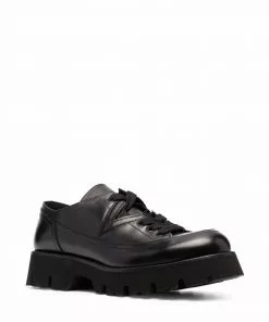 Versace ridged-sole lace-up shoes