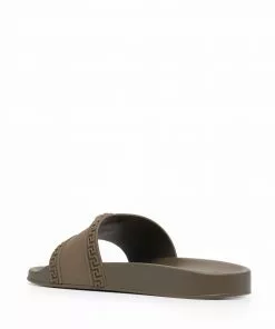 Versace Medusa-head open-toe slides