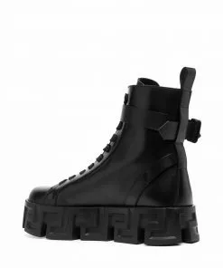 Versace Greca Labyrinth ankle boots