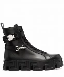 Versace Greca Labyrinth ankle boots
