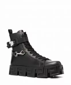 Versace Greca Labyrinth ankle boots