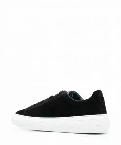 Versace Greca suede low-top sneakers