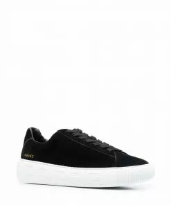 Versace Greca suede low-top sneakers