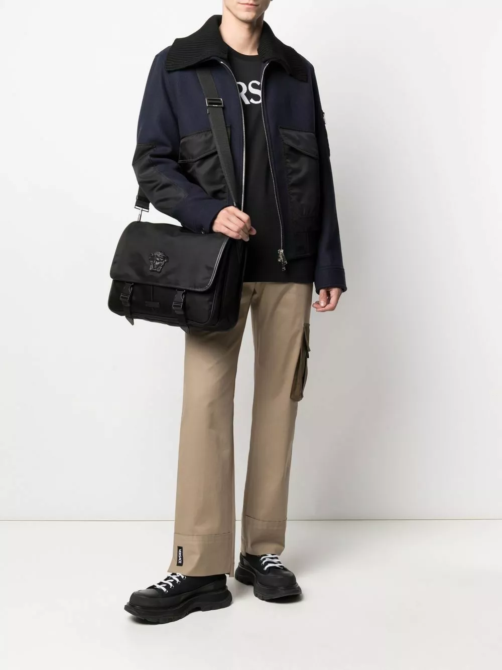 Versace Oversized collar bomber jacket 4 Versace oversized collar bomber jacket