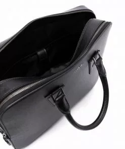 Versace logo-embellished briefcase