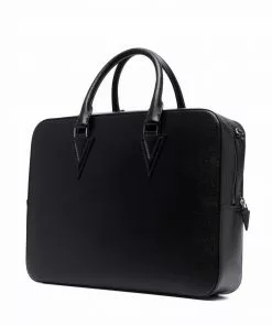 Versace logo-embellished briefcase