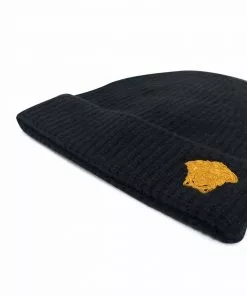 Versace Medusa embroidered beanie
