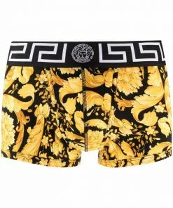 Versace Barocco-print boxer trunks