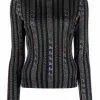 Versace Greca-detail long-sleeve top