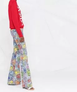 Versace logo-print wool jumper