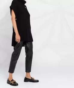 Versace Safety Pin ribbed knit cape 13 Versace Safety Pin ribbed knit cape