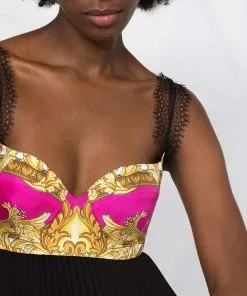 Versace Medusa Renaissance pleated top 12 Versace Medusa Renaissance pleated top