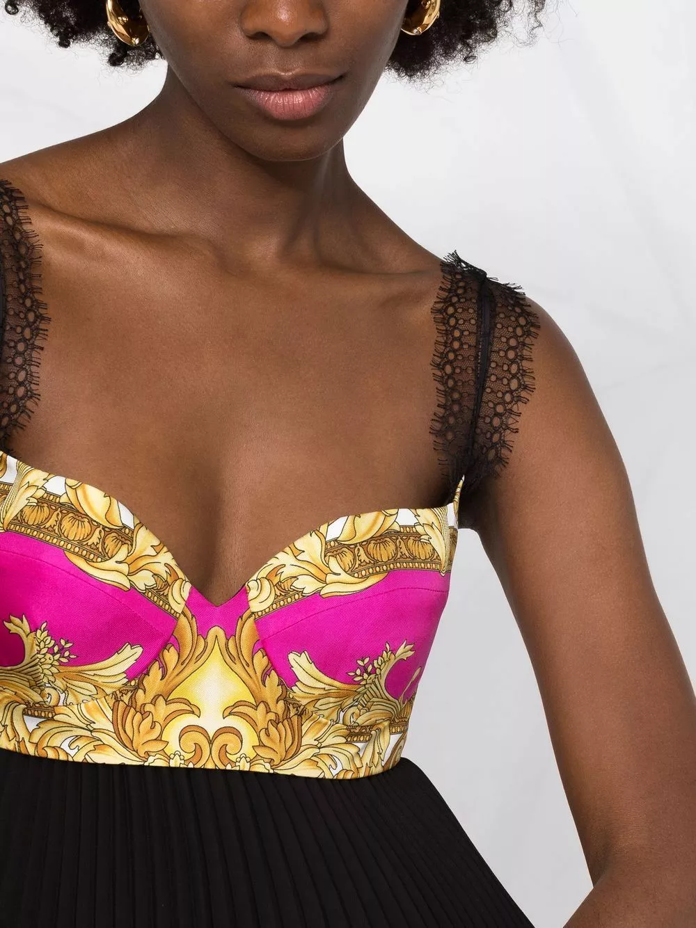 Versace Medusa Renaissance pleated top 7 Versace Medusa Renaissance pleated top