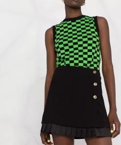 Versace Medusa button mini skirt 12 Versace Medusa button mini skirt