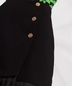 Versace Medusa button mini skirt 10 Versace Medusa button mini skirt