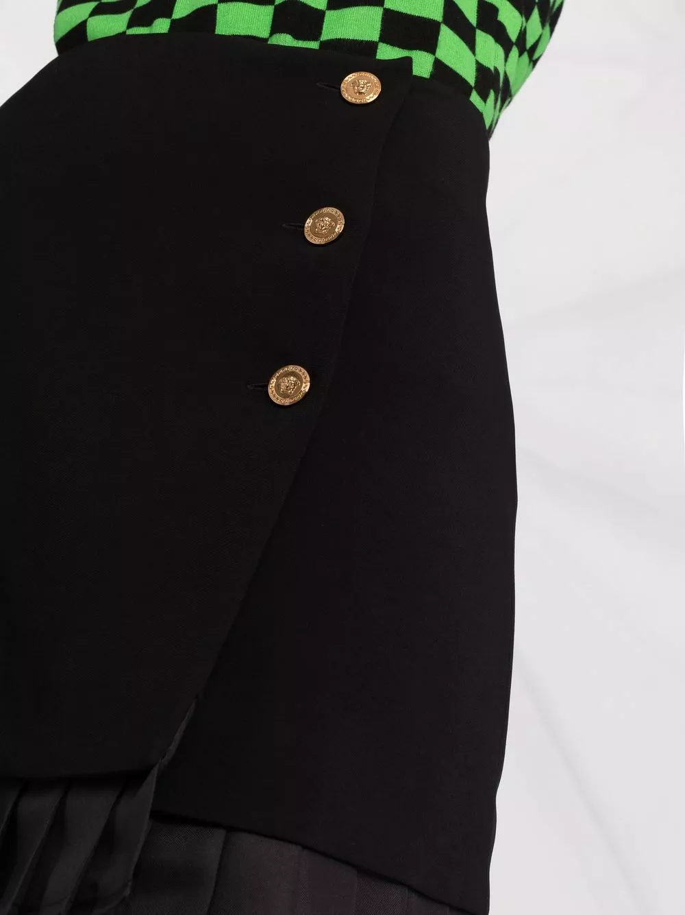 Versace Medusa button mini skirt 5 Versace Medusa button mini skirt