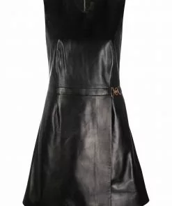 Versace Medusa wrap lambskin minidress