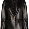 Versace logo-button single-breasted blazer