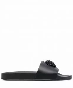 Versace Medusa Head flat slides