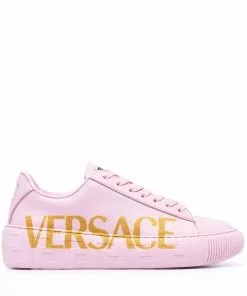 Versace logo-print low-top sneakers