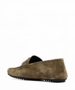 Versace Medusa suede loafers