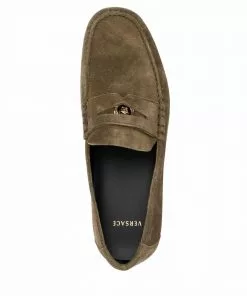 Versace Medusa suede loafers