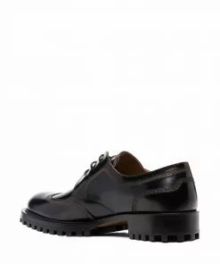 Versace Greca-trim lace-up Derby shoes