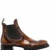 Versace Greca trim almond toe Chelsea boots 1 Versace Greca-trim almond-toe Chelsea boots