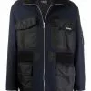 Versace flap-pocket zipped jacket