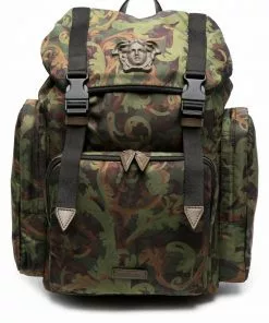 Versace baroque-print backpack
