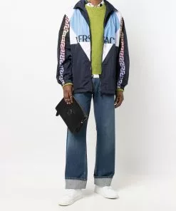 Versace colour-block logo track jacket