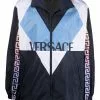 Versace colour-block logo track jacket