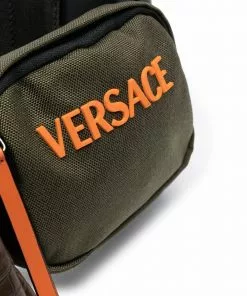Versace debossed-logo belt bag