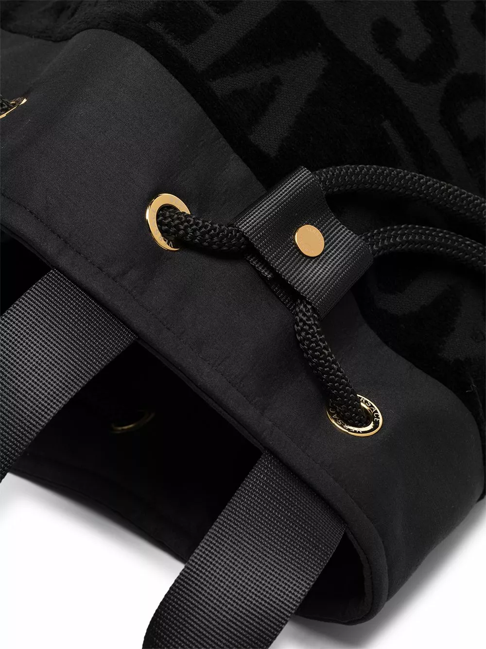 Versace Logo pattern drawstring beach bag 7 Versace logo pattern drawstring beach bag