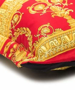 Versace Barocco-print cotton cushion