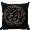 Versace Sequin Medusa logo cushion 1 Versace sequin Medusa logo cushion