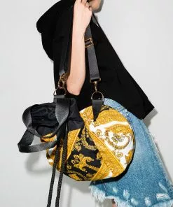 Versace Barocco print drawstring beach bag