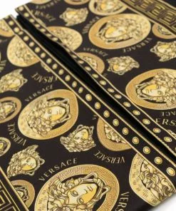 Versace logo-print pillowcase set