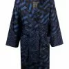 Versace La Greca monogram silk robe