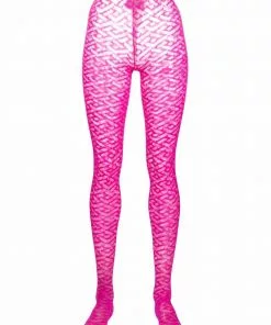 Versace monogram sheer tights