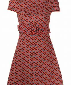 Versace Greca logo-print minidress