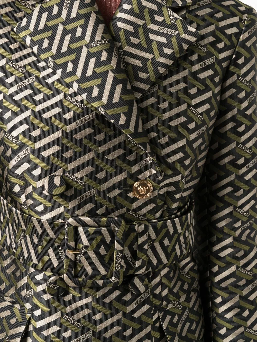 Versace Greca logo print blazer 7 Versace Greca logo-print blazer