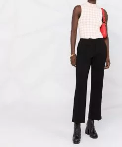 Versace mid-rise flared trousers