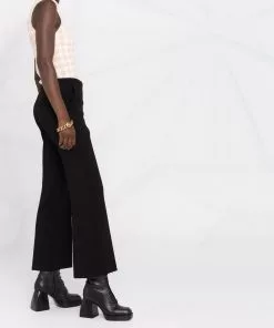 Versace mid-rise flared trousers