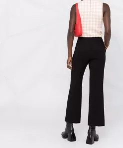 Versace mid-rise flared trousers